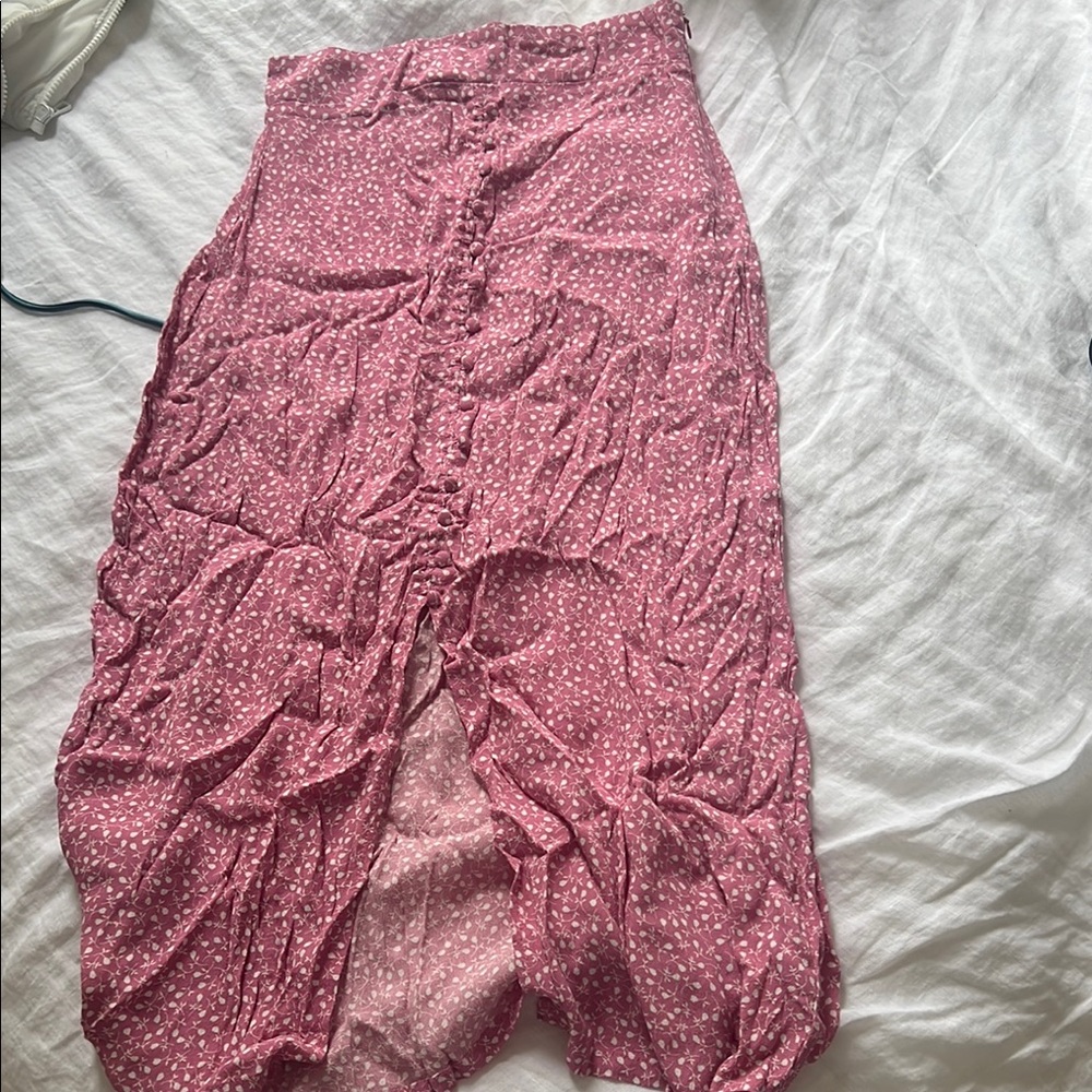 Pink Floral CottonOn Maxi Skirt